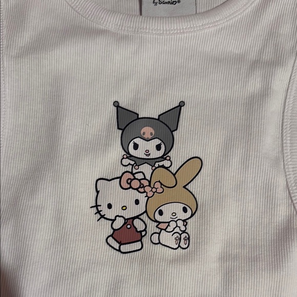 White Hello Kitty Kids Tank Top - Picture 2 of 5